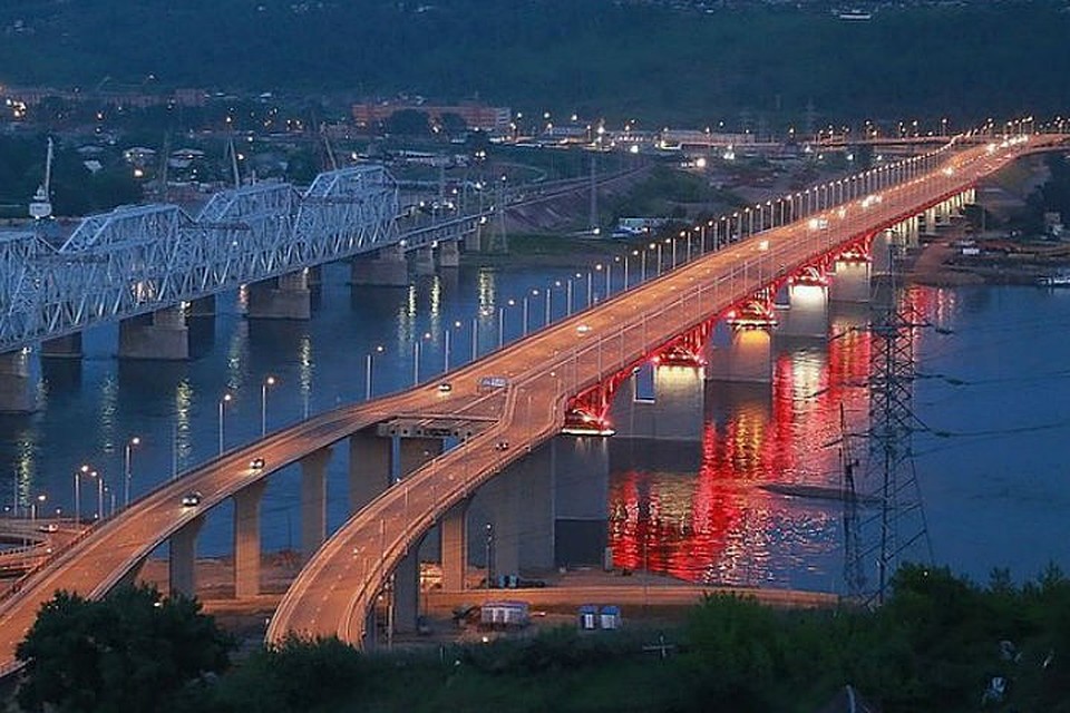 Красноярск мост через енисей фото
