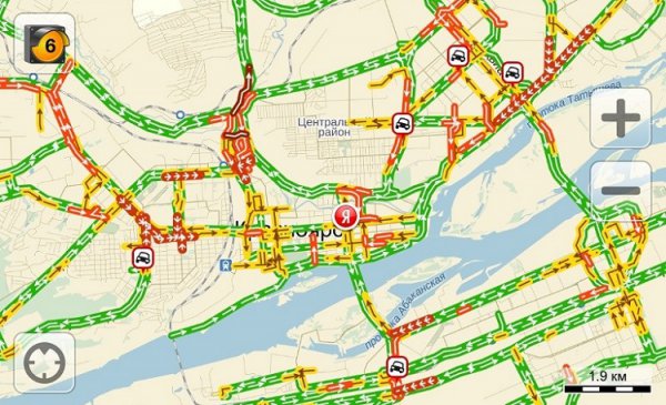 Пробки в красноярске сейчас онлайн карта смотреть