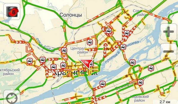 Карта владимира транспорт пробки
