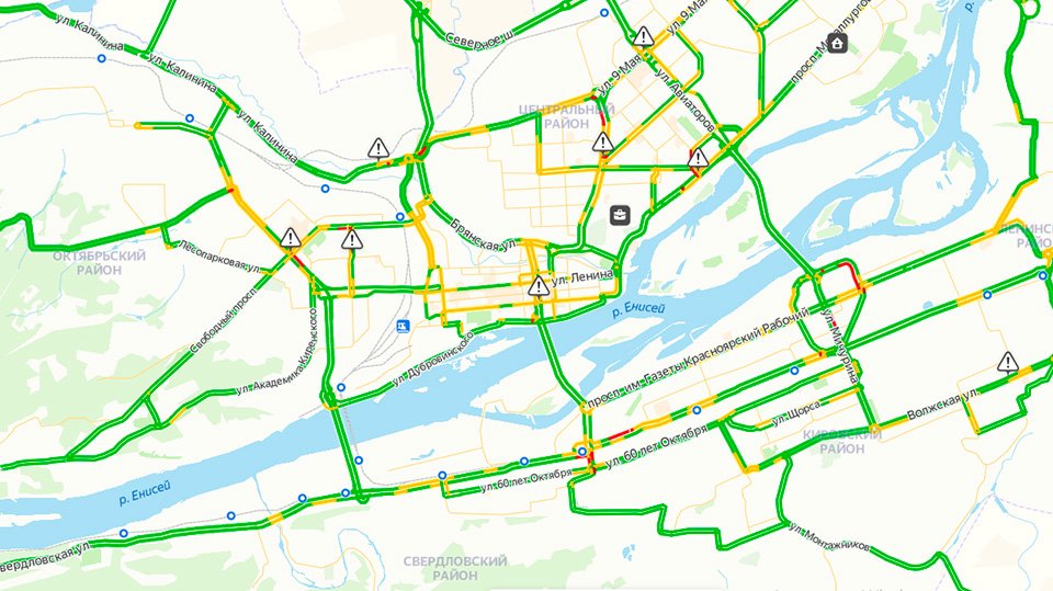 Карта владимира транспорт пробки